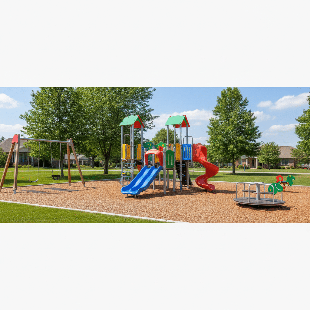 Nuotrauka: vaikų žaidimų aikštelės